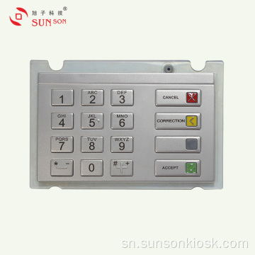 Vandal Encryption PIN pad yekubhadhara Kiosk